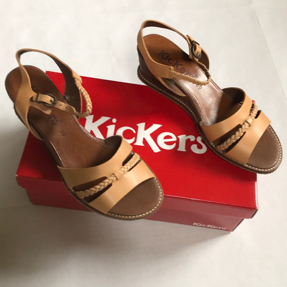 Kickers wedge open toe sandals - Picture 6 of 7